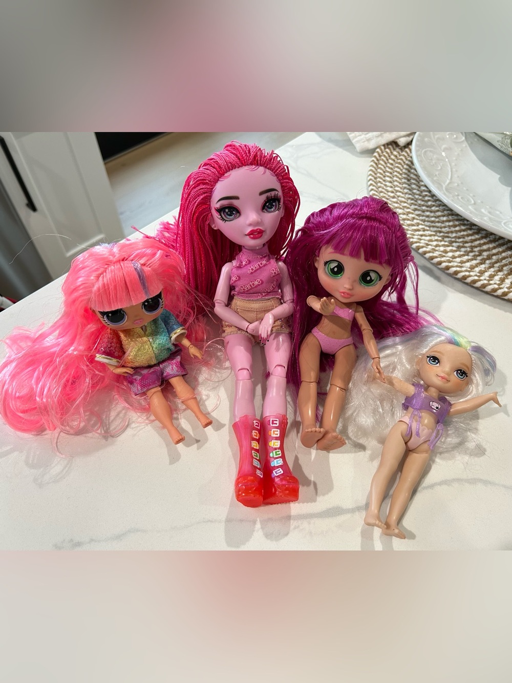 L.O.L. Surprise! Dolls with Hot Pink and Rainbow Hair